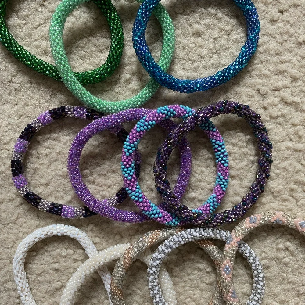 Colorful Beaded Bracelets Set - Picture 3 of 3